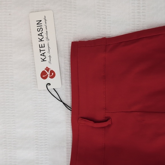 Cherry Red Pencil Skirt + Black Belt - Picture 5 of 8
